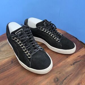 PUMA Suede Classic X Chain Trainers Black /White Sole Women’s 8.5 (EU39) - DESC